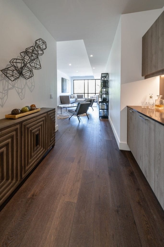 4 Interior Flooring Trends Not to Miss Out on in 2024 2 Dark Wood Floor