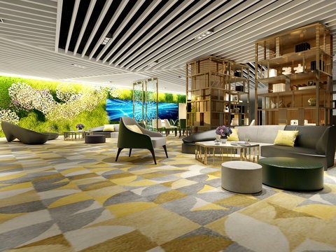Carpet Tiles vs Wall-to-Wall Carpets – Which Is Better? 1 Modern office space with carpet tiles.