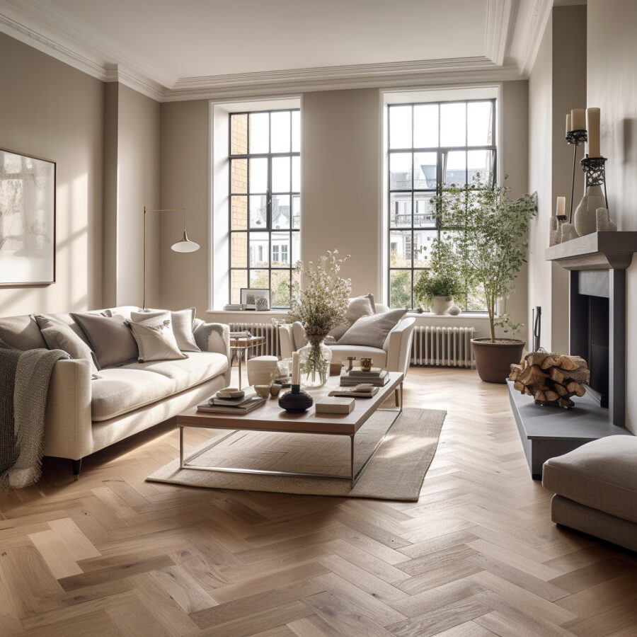 Timba Floor Engineered Herringbone Oak – Matt Lacquered 4414