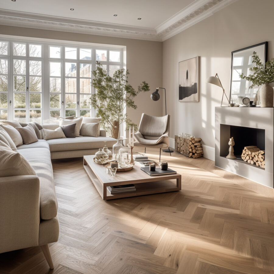 Timba Floor Engineered Herringbone Oak – Matt Lacquered 4414