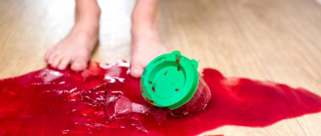 How to remove stains from vinyl flooring 2 Stain on vinyl floor
