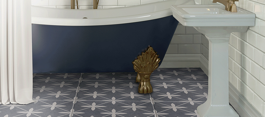 Bathroom Flooring Ideas 2 Porcelain Pattern Tiles